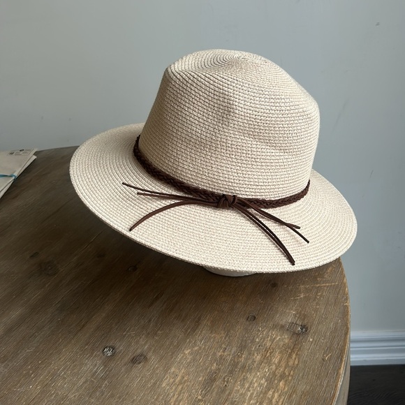 Furtalk Fedora Foldable Packable Straw Beach Sun Hat Women Size L - Picture 3 of 13